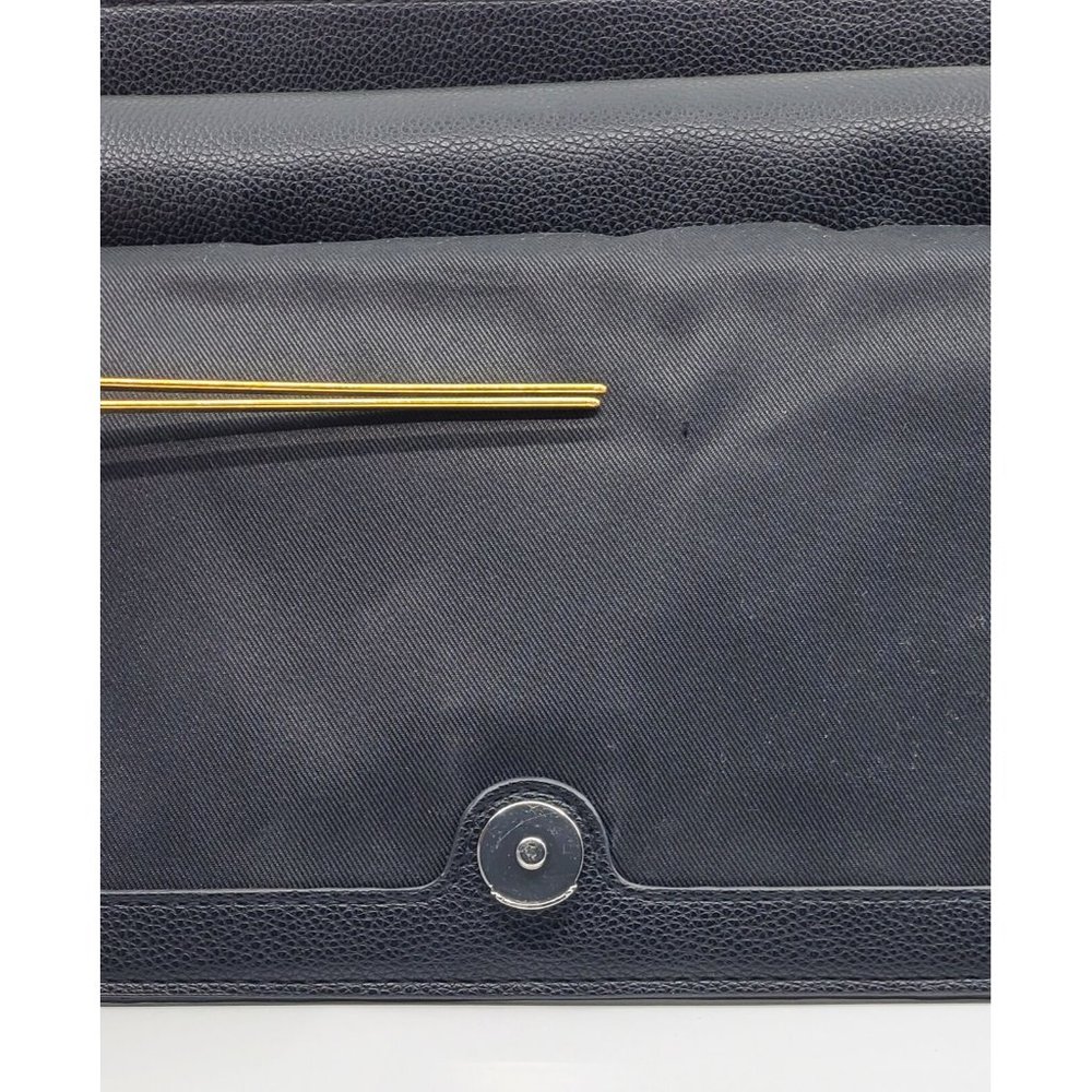 NWOT Alfani Black Circle Lock Flap Satchel – Originally $150, Now Just $70! - Picture 4 of 5